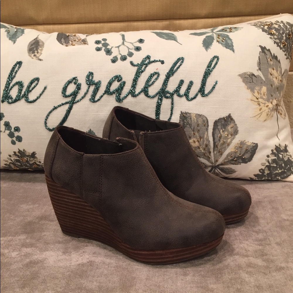 Boho “Harlow” wedge cloglike shoes